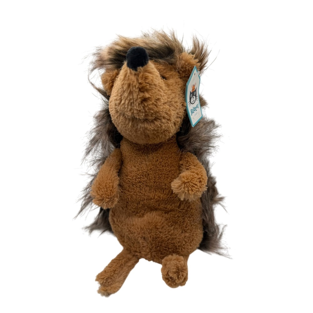Jellycat London Spike Hedgehog Brown Plush Stuffed Animal SP2H NWT